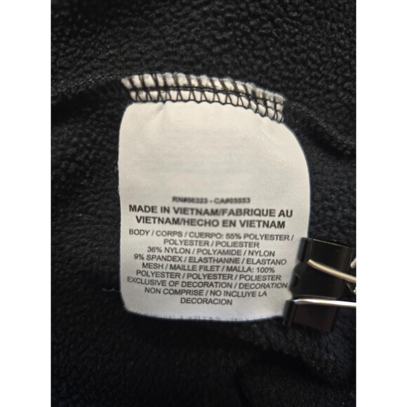 Nike Hoodie Women Medium Black Embroidered Check Swoosh Full Zip Jacket - Picture 5 of 6